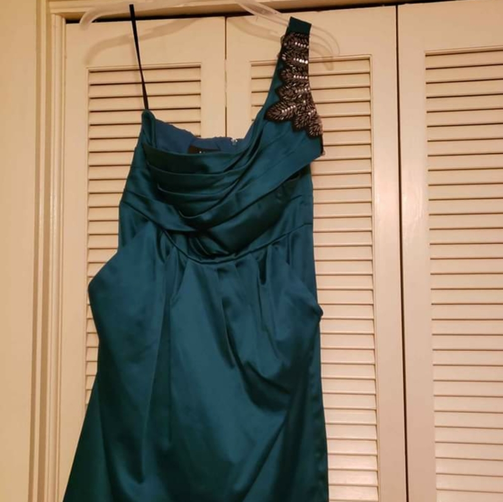 Teal cocktail dress